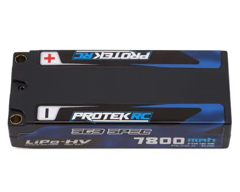 Protek Rc Ptk-5145-26 2S 150C Low Ir Sg3 Hv Mid-Sized Lipo Battery (7.6V/7800Mah) W/5Mm Connectors (Roar Approved) (113Mm Length) 1