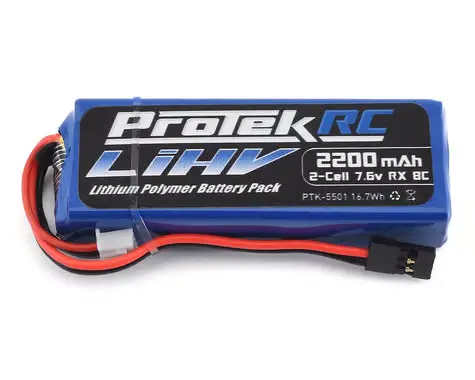 Protek Rc Ptk-5501 Hv Lipo Receiver Battery Pack (Mugen/Ae/8Ight-X) (7.6V/2200Mah) (W/Balance Plug) 1