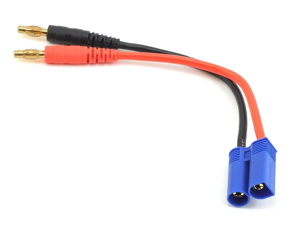 Protek Rc Ptk-5626 Heavy Duty Ec5 Charge Lead (Male Ec5 To 4Mm Banana Plugs) 1