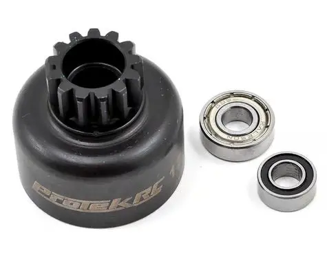 Protek Rc Ptk-7060 Hardened Clutch Bell W/Bearings (Losi 8Ight Style) (13T) 1