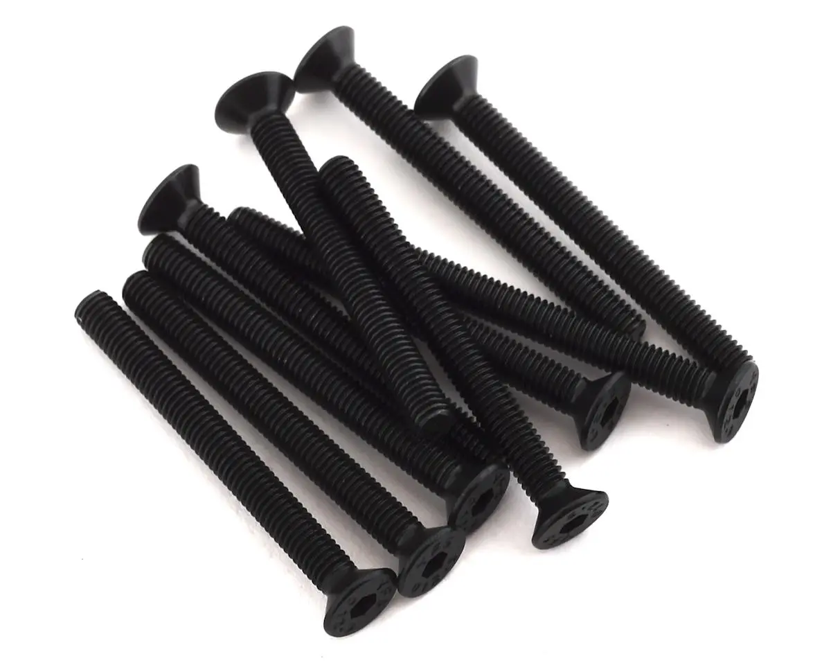 Protek Rc Ptk-H-2211 3X30mm "High Strength" Flat Head Screws (10) 1