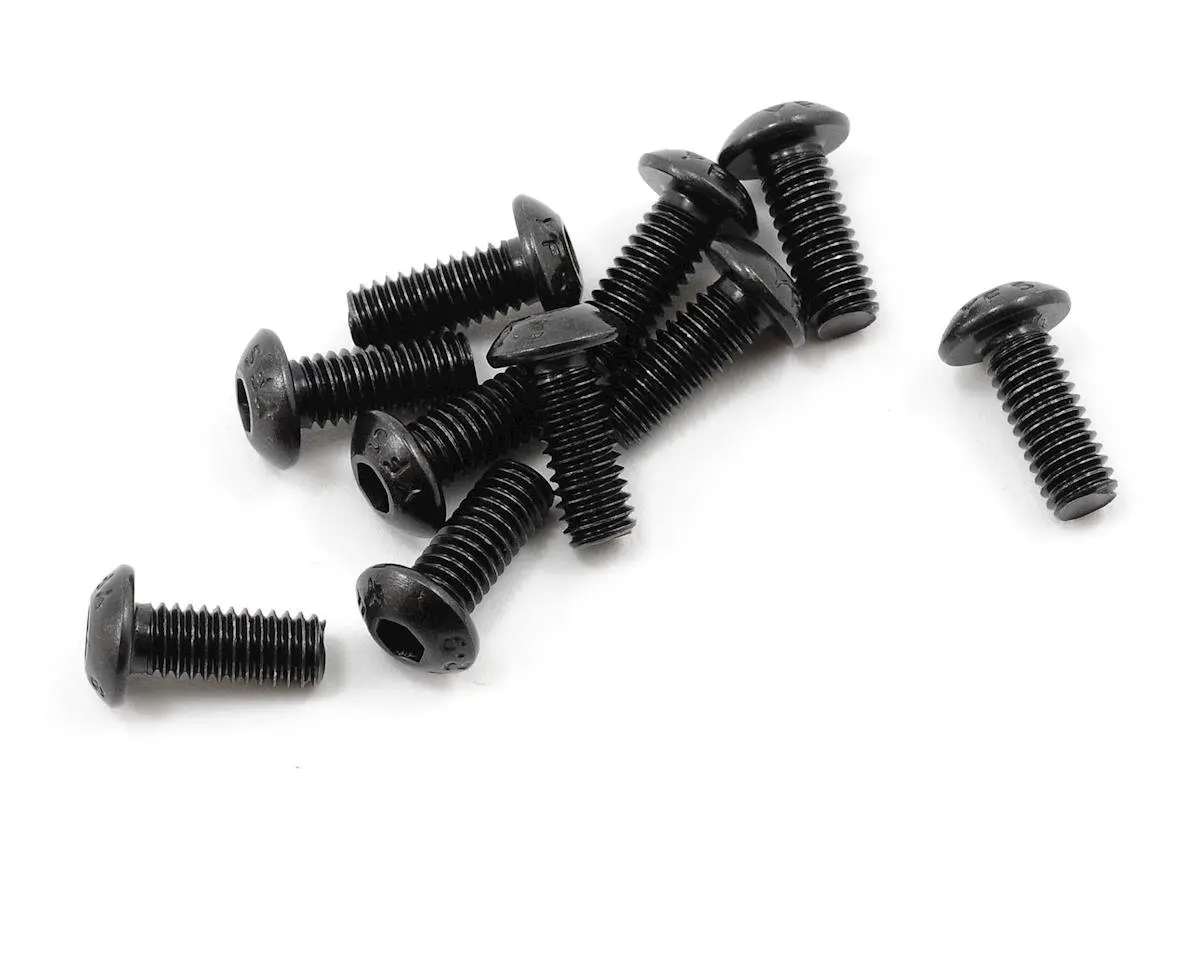 Protek Rc Ptk-H-3302 4X10mm "High Strength" Button Head Screw (10) 1