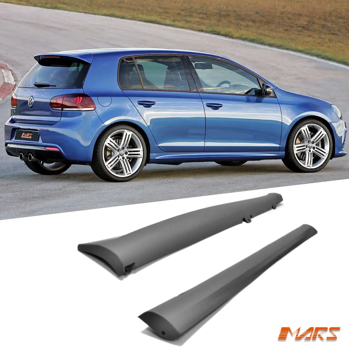 R-20 Style Lower Side Skirts Bodykit For Volkswagen Vw Golf Vi Mk-6 Hatch Including Gti & R20 1
