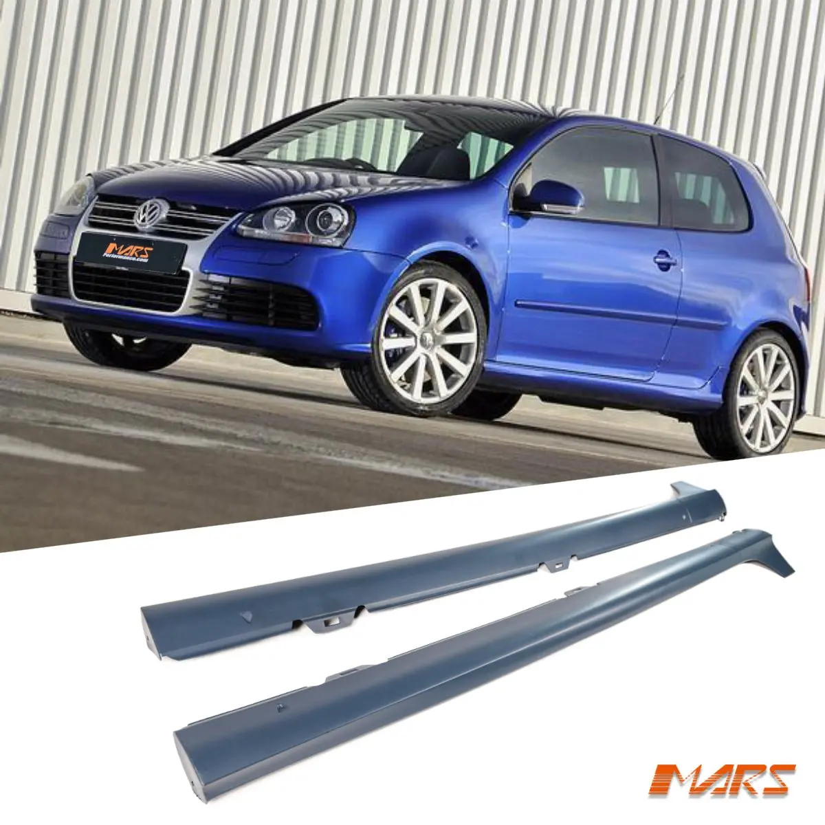 R32 Style Lower Side Skirts Bodykit For Volkswagen Vw Golf V Mk-5 2004-2009 1
