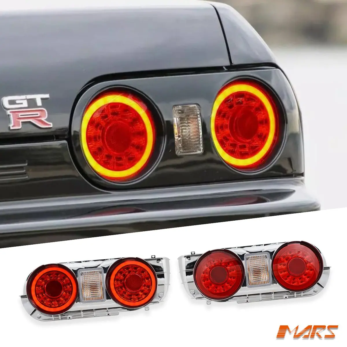 R35 Gtr Style Clear Red Led Tail Lights Nissan R32 Skyline Coupe Gts-T Gt-R Gt4 Rb250det 1