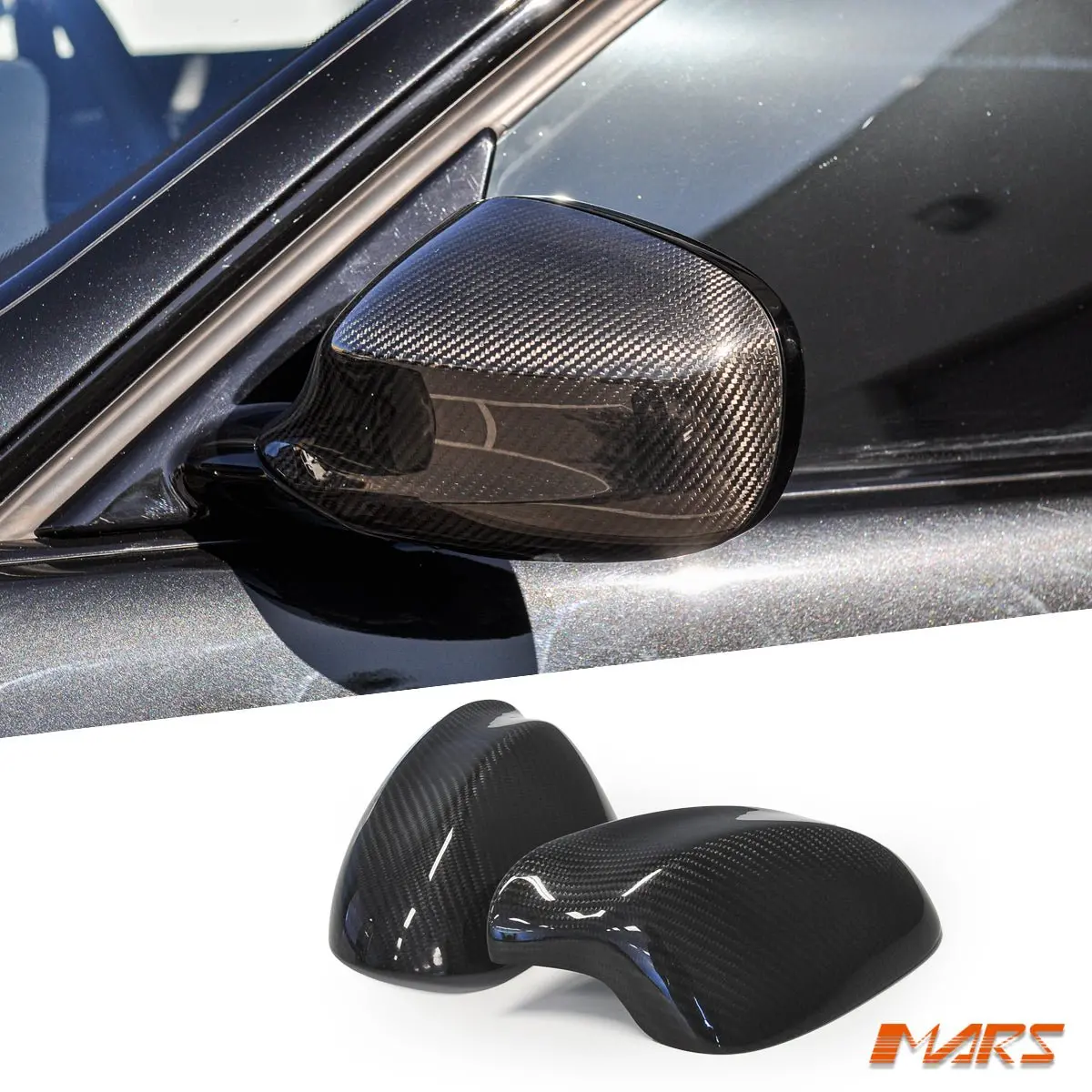 Real Carbon Fibre Mirror Cover Bodykit For Bmw 3-Series E90 Sedan & E91 Wagon Lci 2009-2011 1
