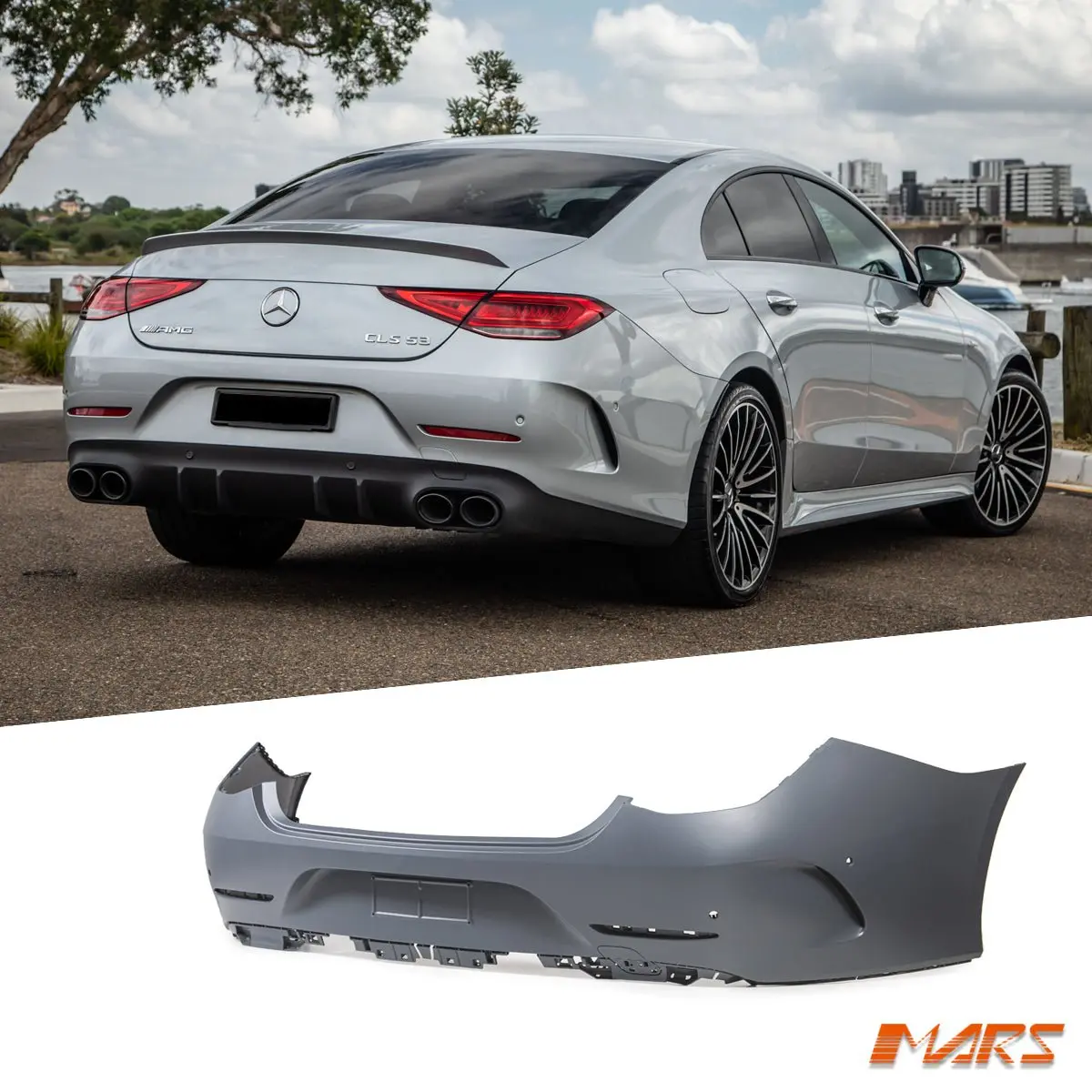 Rear Bumper Bar Cover Bodykit For Mercedes-Benz Cls-Class W257 C257 Sedan & Cls53 Amg 2018-2022 1