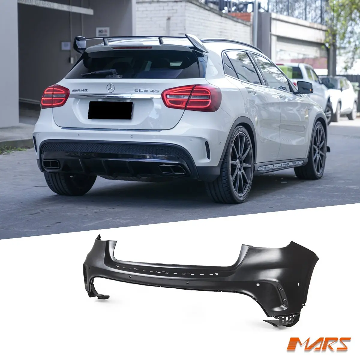 Rear Bumper Bar Cover Bodykit For Mercedes-Benz Gla-Class & Gla45 Amg X156 2013-2019 1