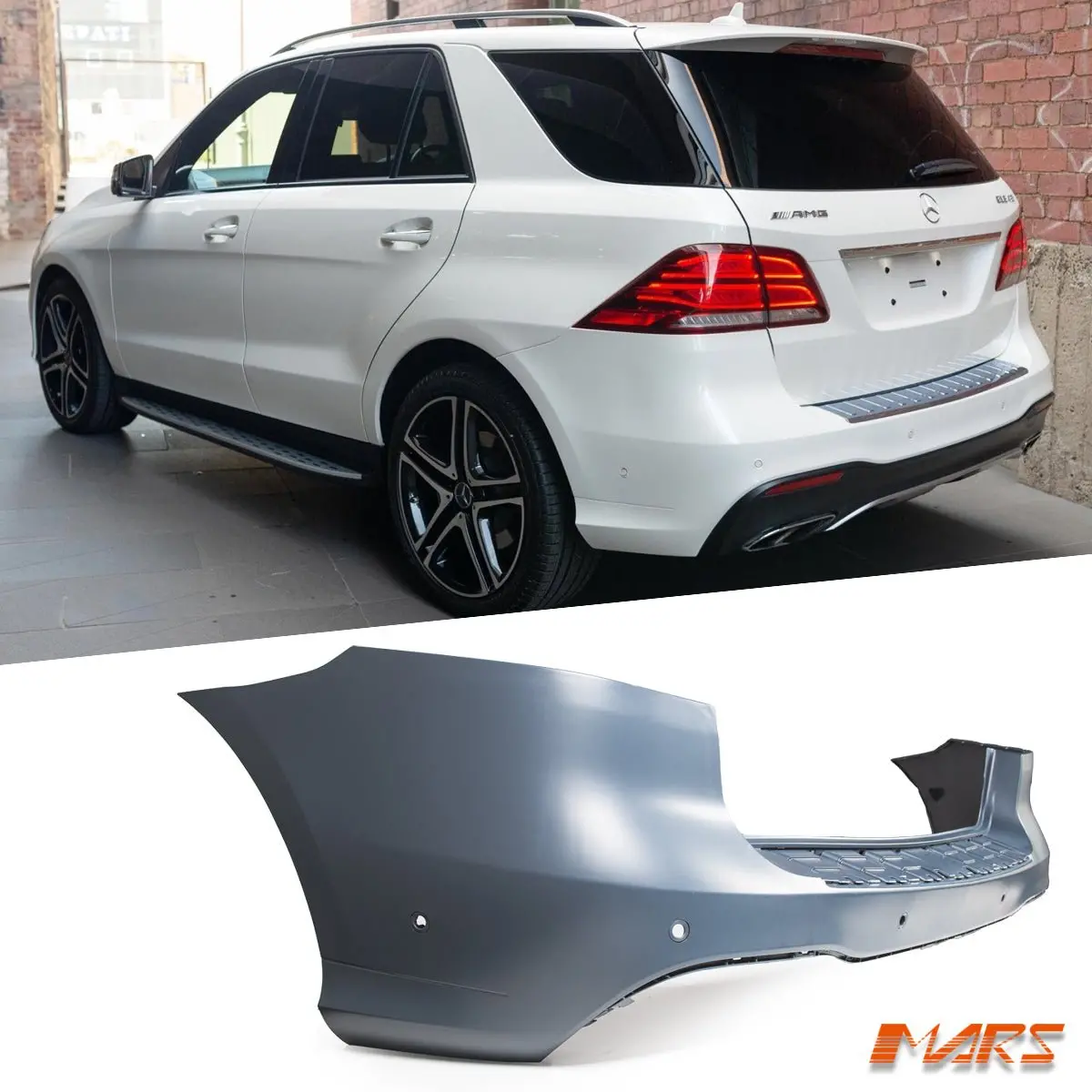 Rear Bumper Bar Cover Bodykit For Mercedes-Benz Gle Class W166 Wagon 2015-2018 & Gle43 Gle63 Amg 1