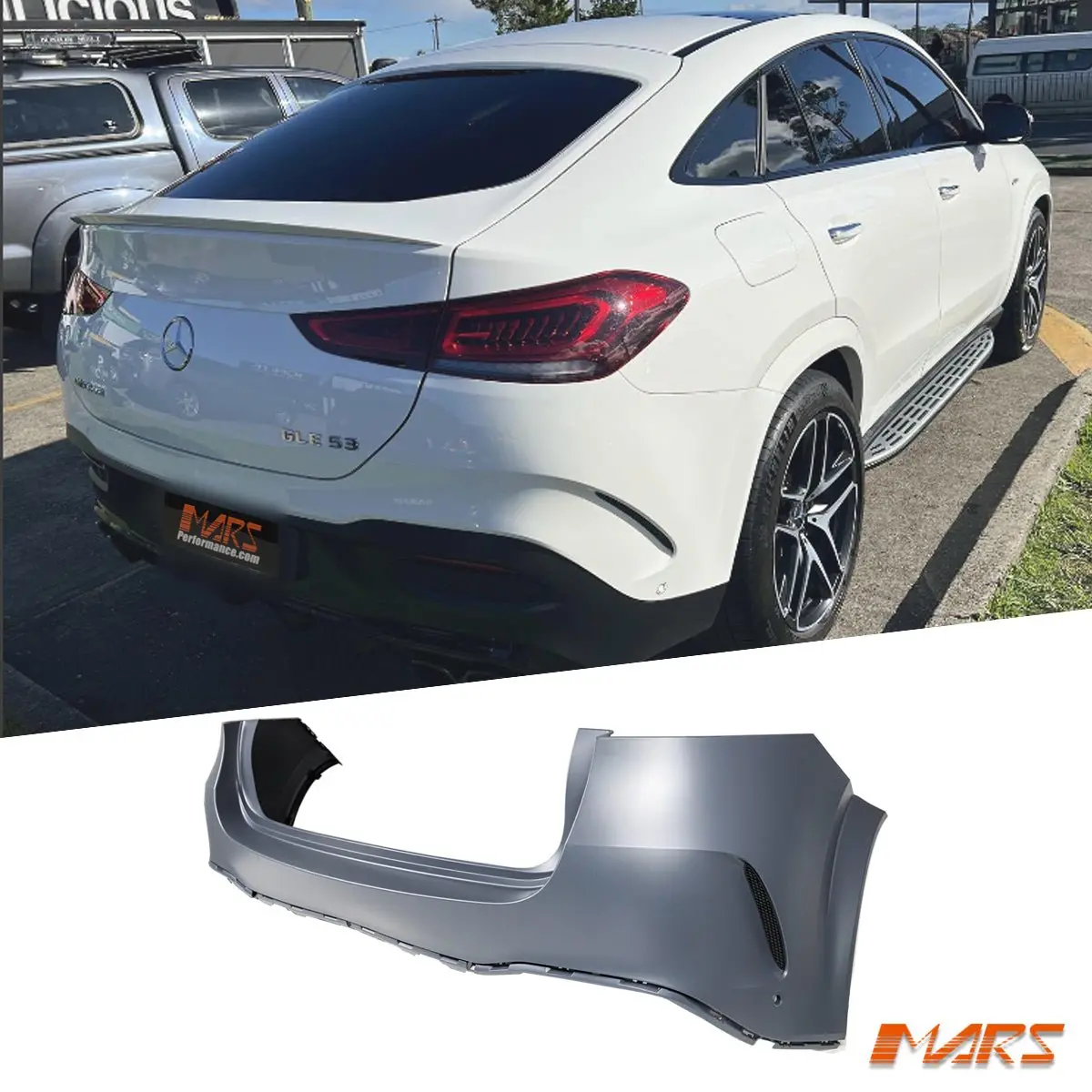 Rear Bumper Bar Cover Bodykit For Mercedes-Benz Gle Class W167 C167 Coupe 2020-2025 & Gle53 Gle63 Amg 1