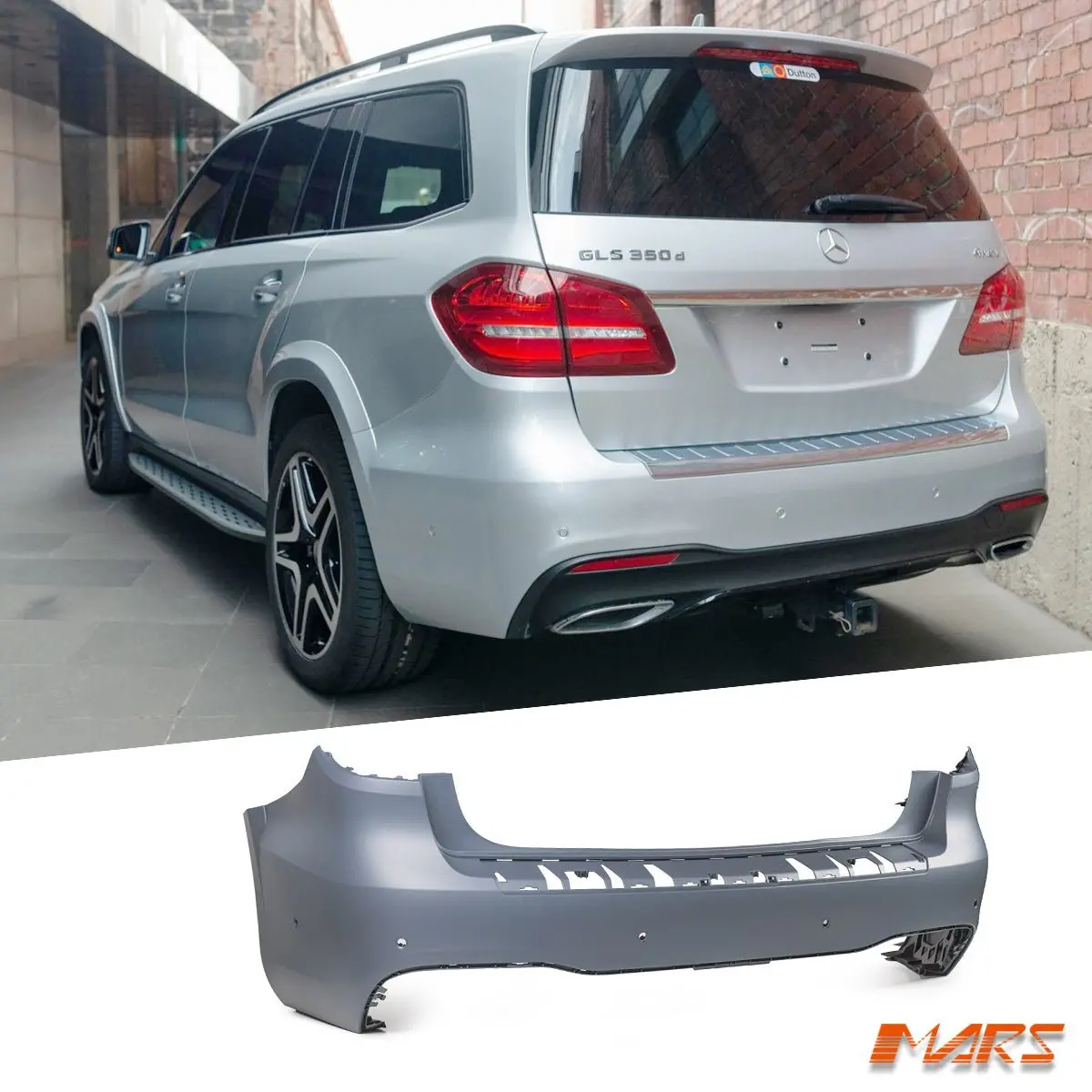 Rear Bumper Bar Cover Bodykit For Mercedes-Benz Gls-Class X166 2016-2019 & Gls63 Amg 1