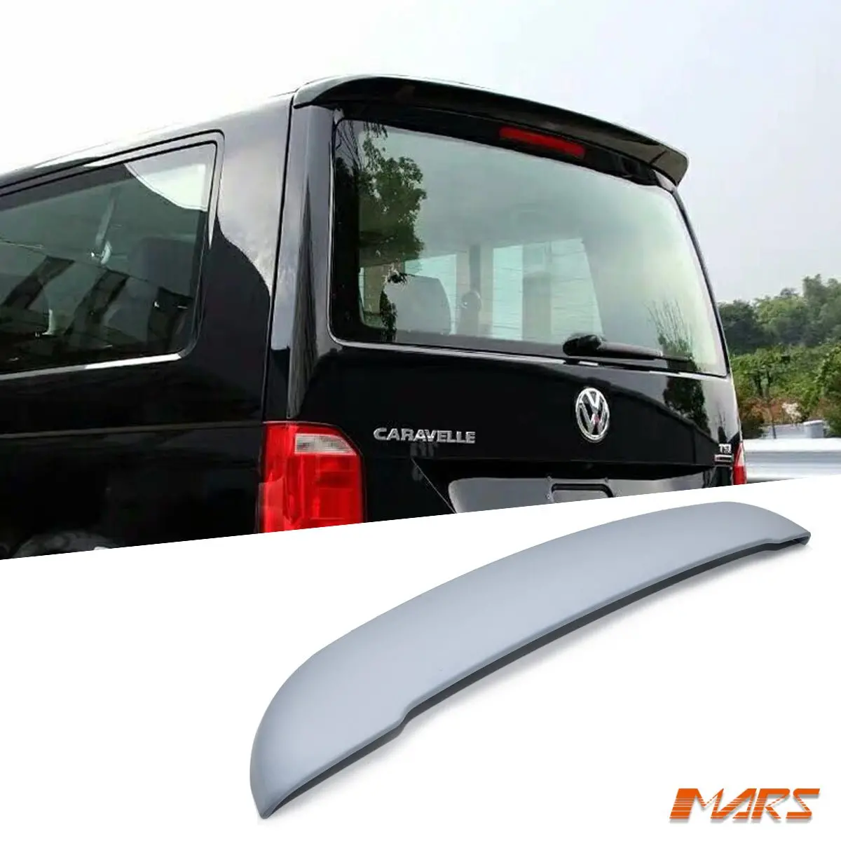 Rear Roof Lip Spoiler Bodykit Wing For Volkswagen Vw Transporter & Multivan T6 T6.1 2016-2024 1