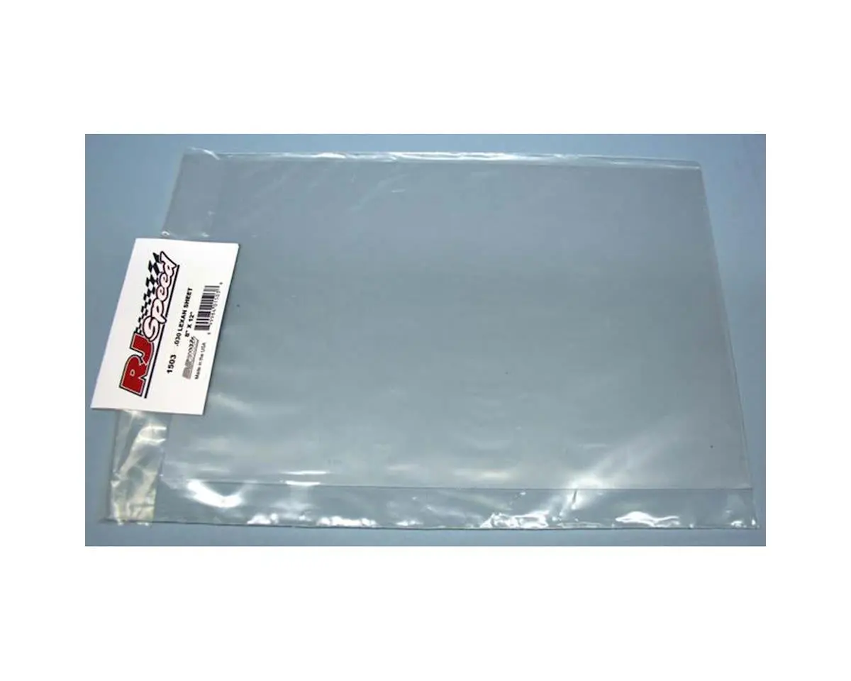 Rj Speed 1502 Lexan Sheet 8X12" .020 1