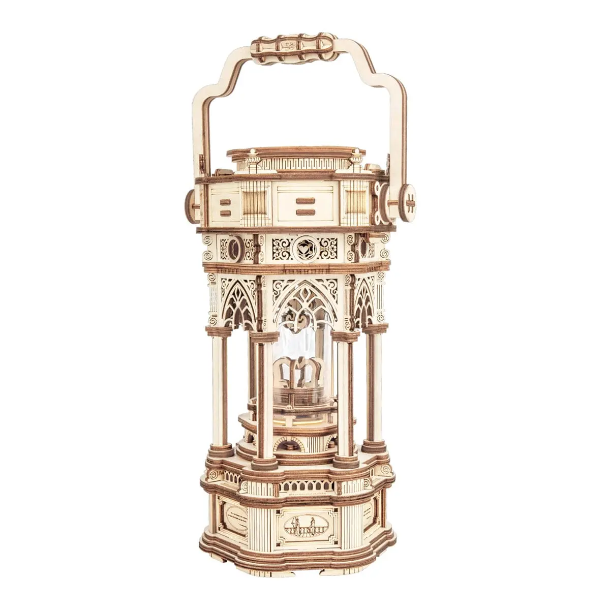 Roeamk61 Mechanical Music Box; Victorian Lantern Wooden Puzzle 1