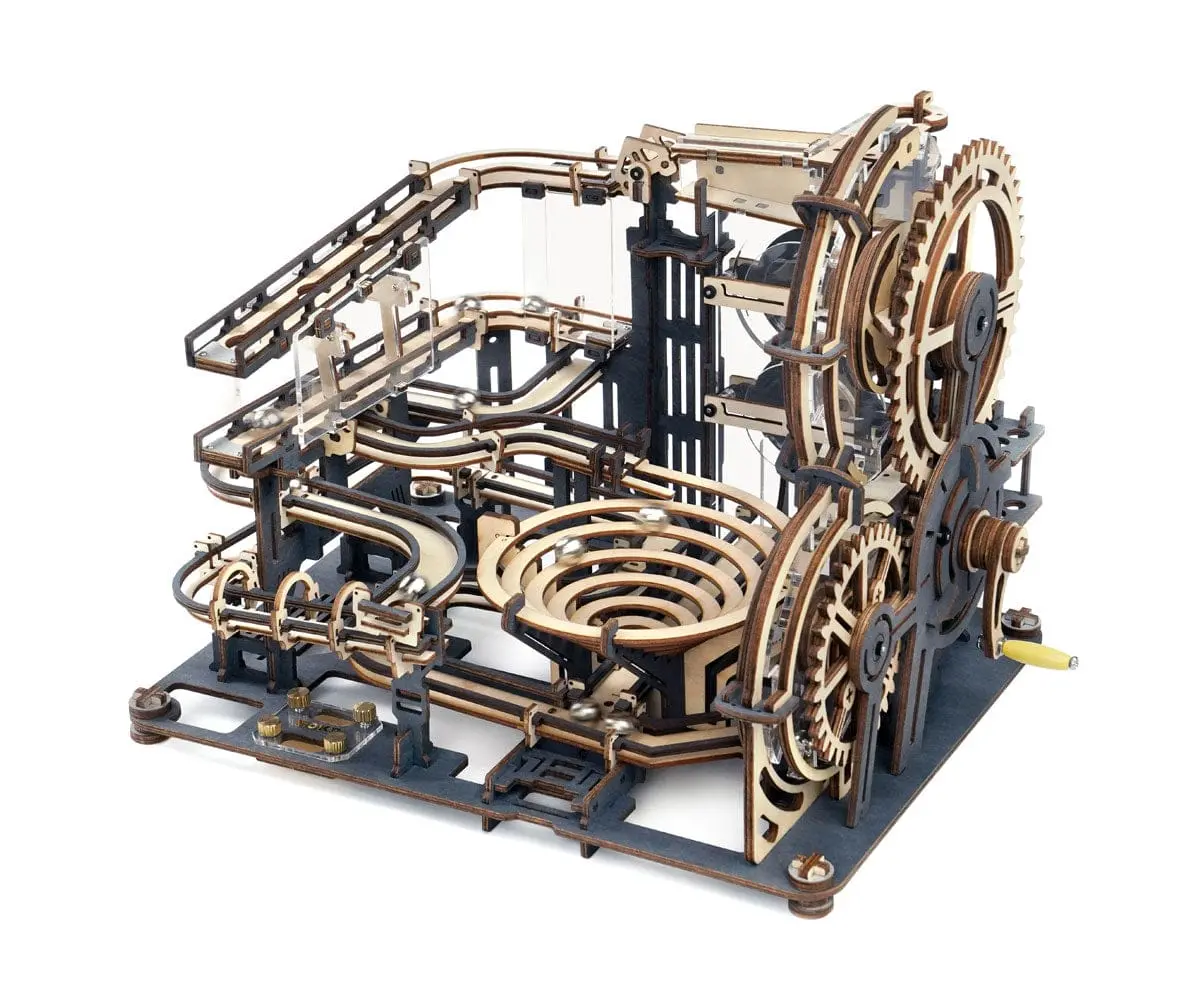 Roelga01 Marble Run; Marble Night City Wooden Puzzle 1
