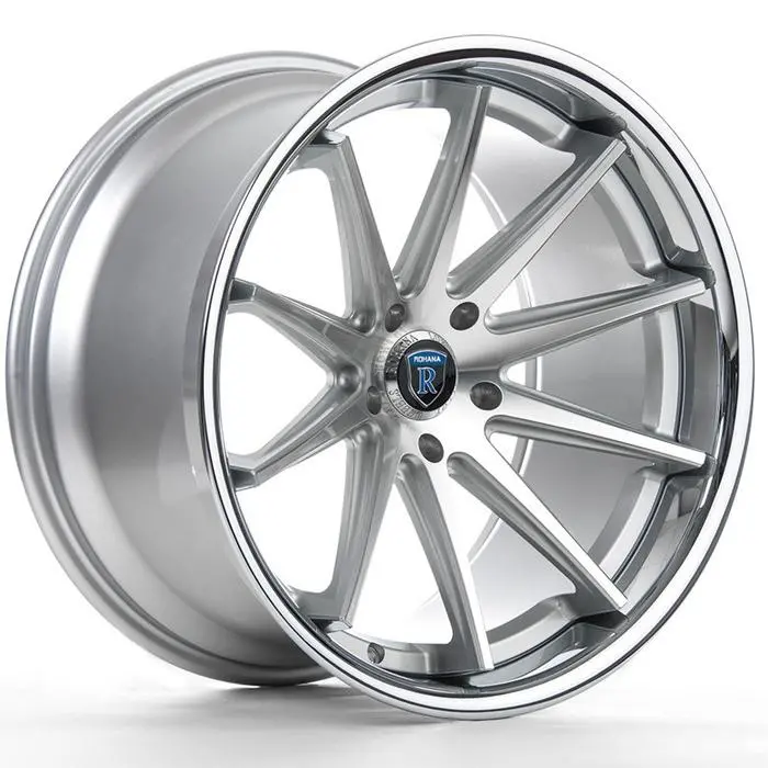 20" Rohana Rc10 Wheels Machine Silver Chrome Lip 1