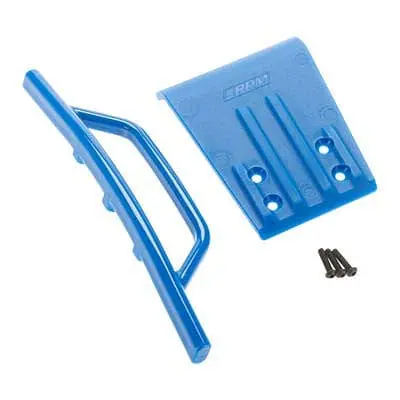 Rpm 80955 Fr Bumper/Skid Blue Nitro Slash 1