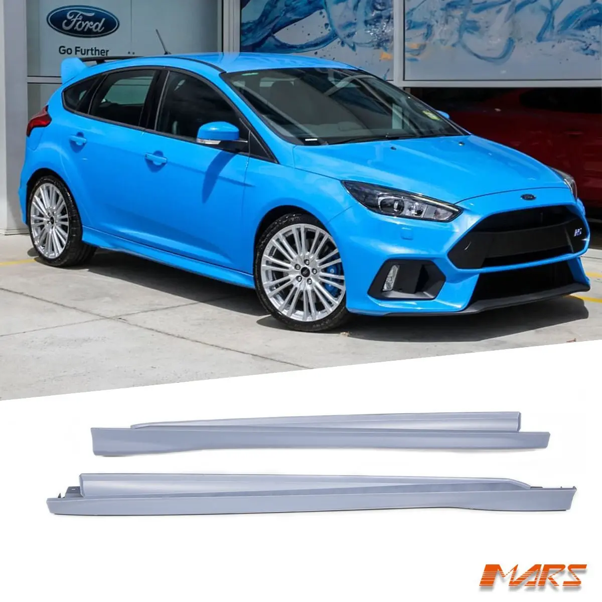 Rs Style Lower Side Skirts Bodykit For Ford Focus Lz & Lw Hatch 2012-2018 1