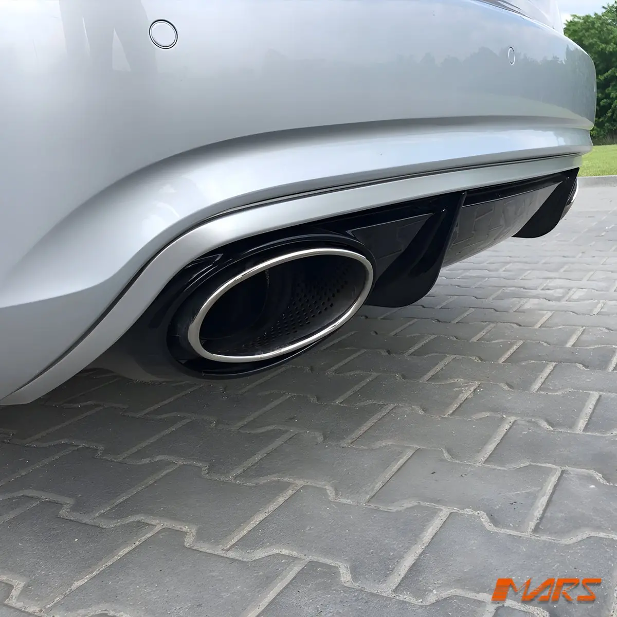 Rs4 Style Rear Bumper Bar Diffuser Bodykit With Exhaust Tips For Audi A4 B8 2012-2015 Sedan 1