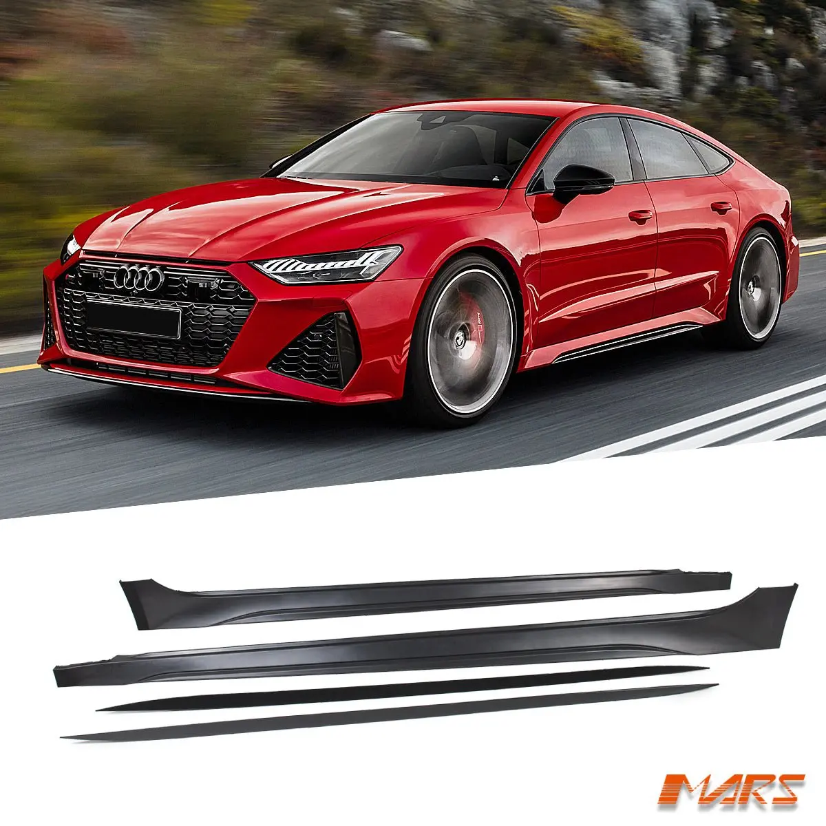 Rs7 Style Lower Side Skirts Bodykit For Audi A7 S7 4K 2019-2024 1