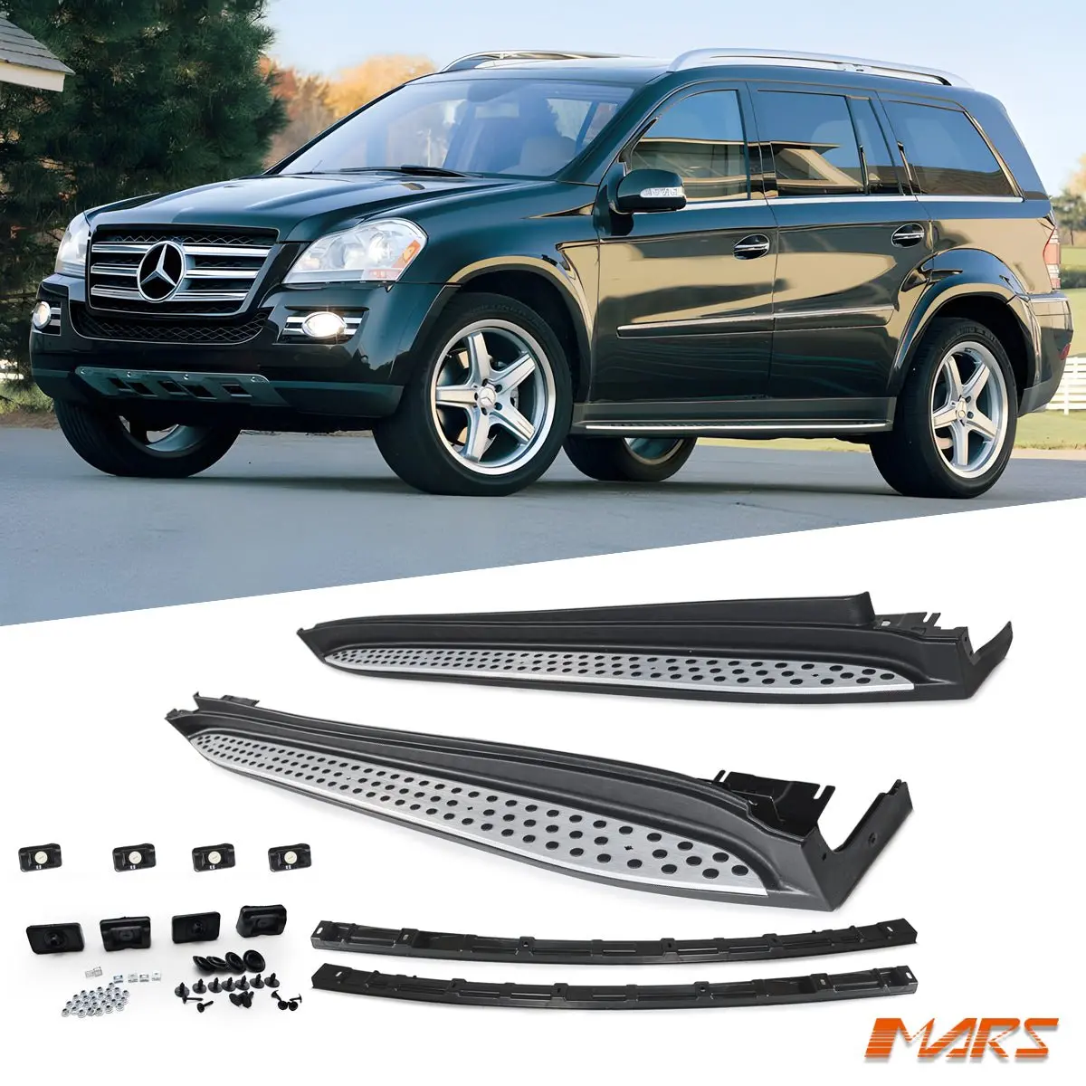 Running Boards Side Step Bar For Mercedes Benz Oem Gl Class X164 2006-2009 & 2010-2012 1