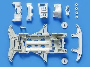 Tamiya 95317 Jr Reinforced Vs Chassis Set - White 1