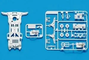 Tamiya 95256 Jr Super Ii Reinforced Chassis - White 1