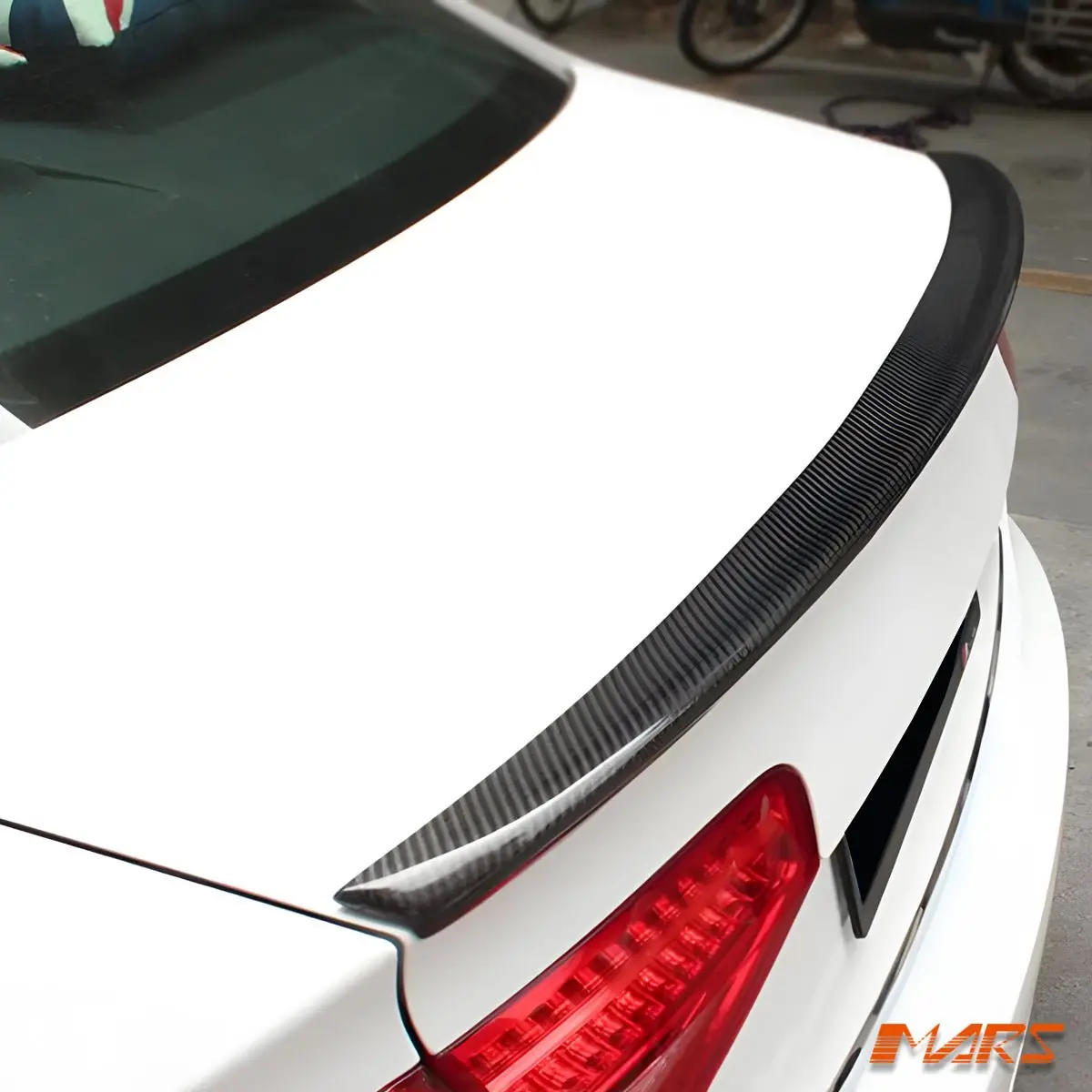 S4 Style Carbon Fibre Rear Trunk Lip Spoiler Wing Bodykit For Audi A4 B8 4 Doors Sedan 2012-2015 1
