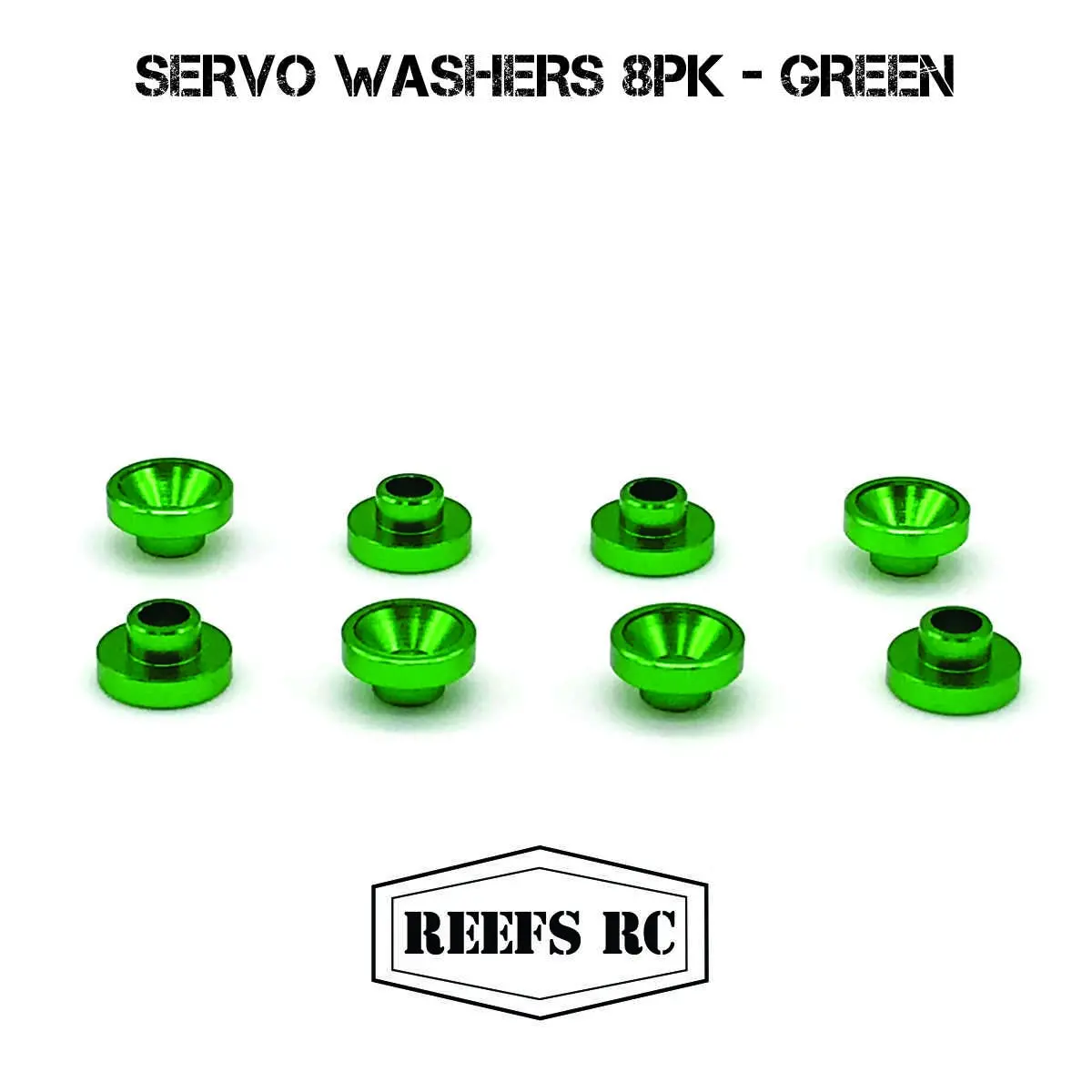Sehreefs49 Servo Washers 8Pk- Green 1