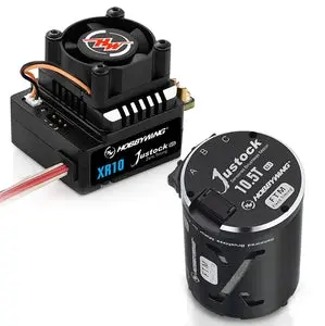 Hobbywing 38020370 Xerun Xr10 Justock G3s, Js2 10.5T G2.1 Motor Combo 1