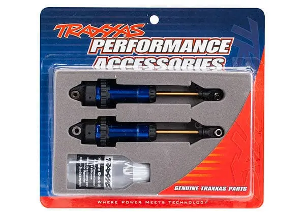 Traxxas 7462 - Shocks, Gtr Xx-Long Blue-Anodized 1
