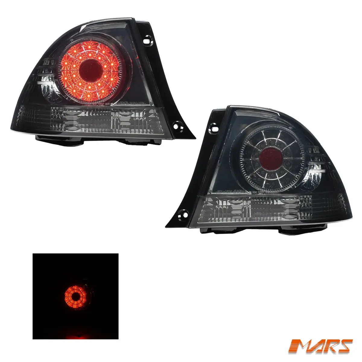 Smoked Black Altezza Led Tail Lights For Lexus Is200 & Is300 Xe10 1998-2005 1