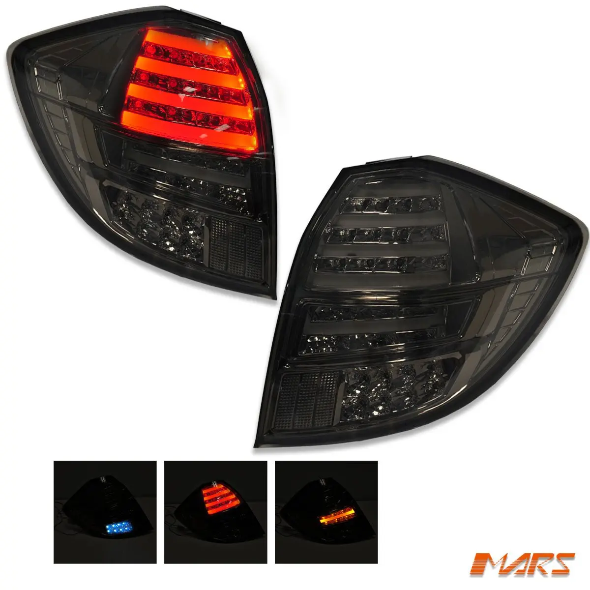 Smoked Black Full Led Tail Lights For Honda Jazz Fit Ge 2011-2013 1