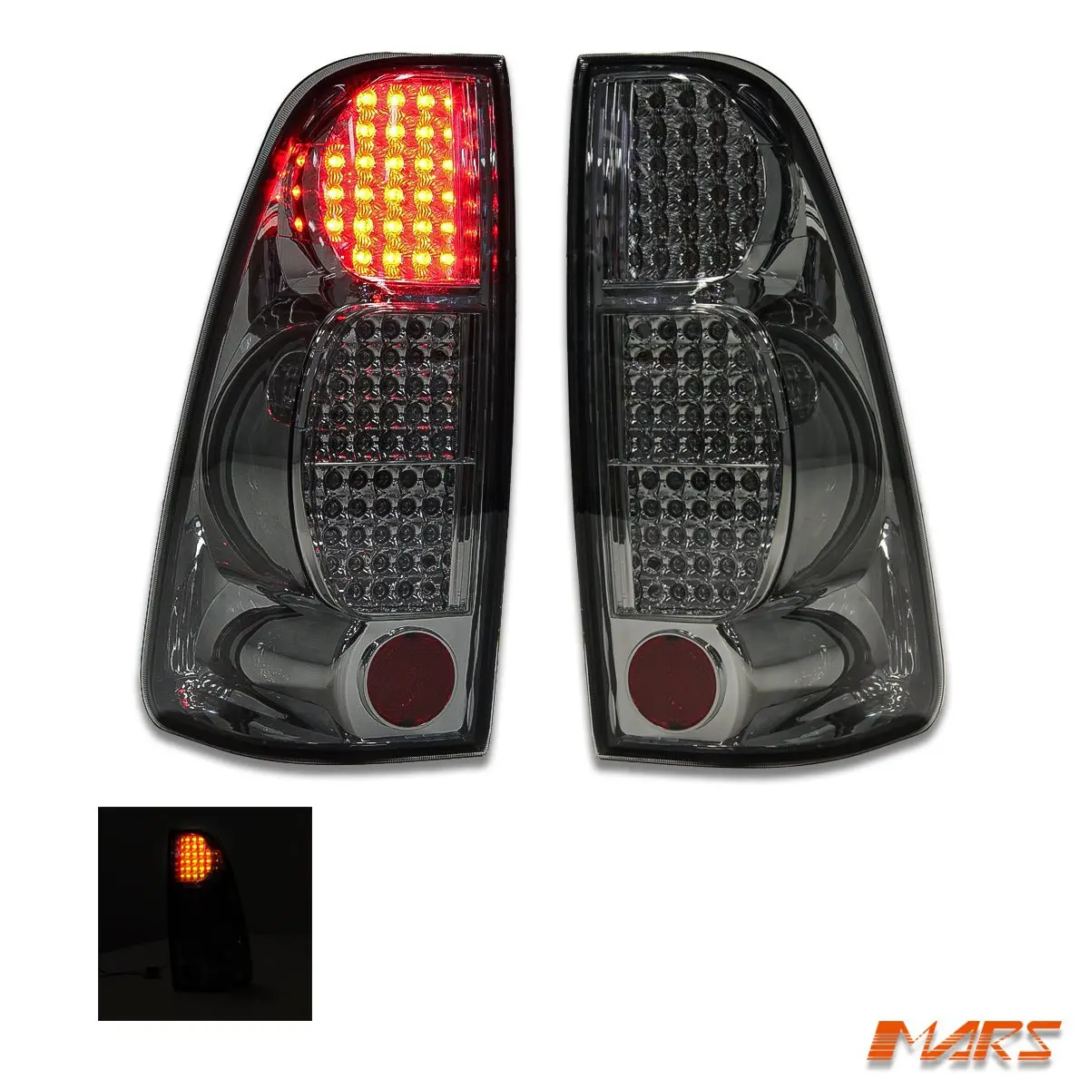 Smoked Black Led Tail Lights For Holden Rodeo And Isuzu D-Max 2007-2012 1