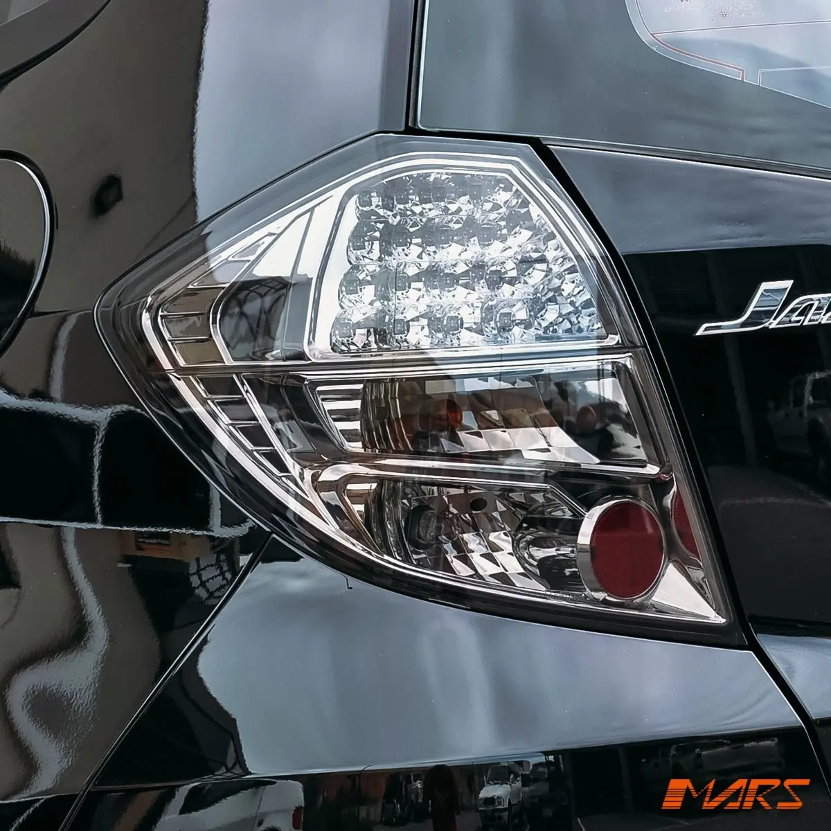 Smoked Black Led Tail Lights For Honda Jazz Fit Ge 2008-2011 1