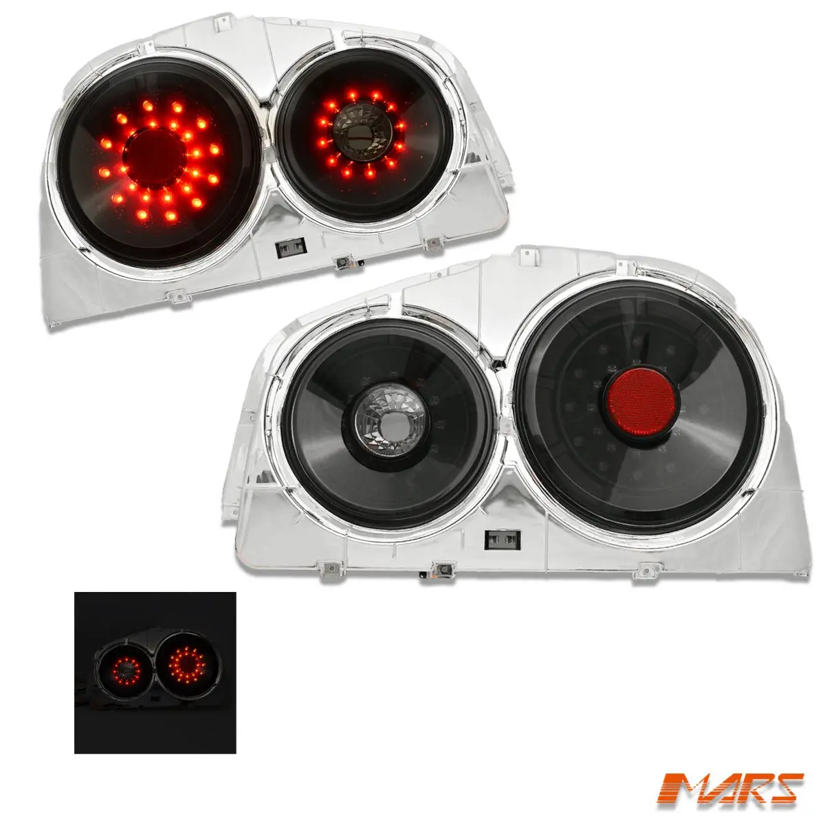 Smoked Black Led Tail Lights For Nissan R34 Skyline Coupe Gts-T Gt-R Gt-T Rb25det 1