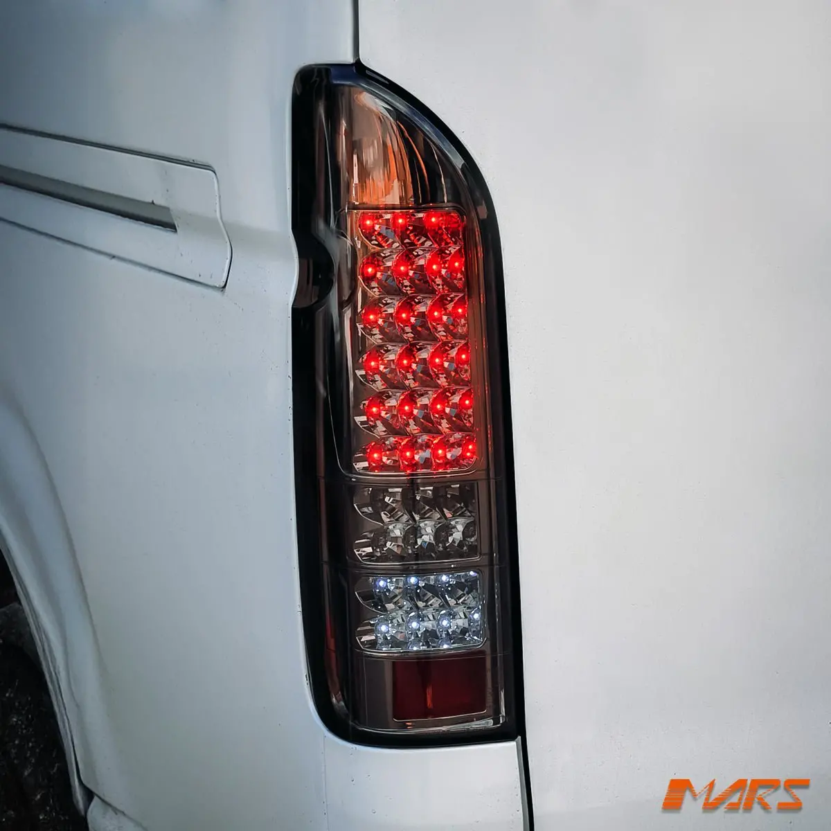 Smoked Black Led Tail Lights With Led Indicator & Reverse For Toyota Hiace Van 2005-2018 1