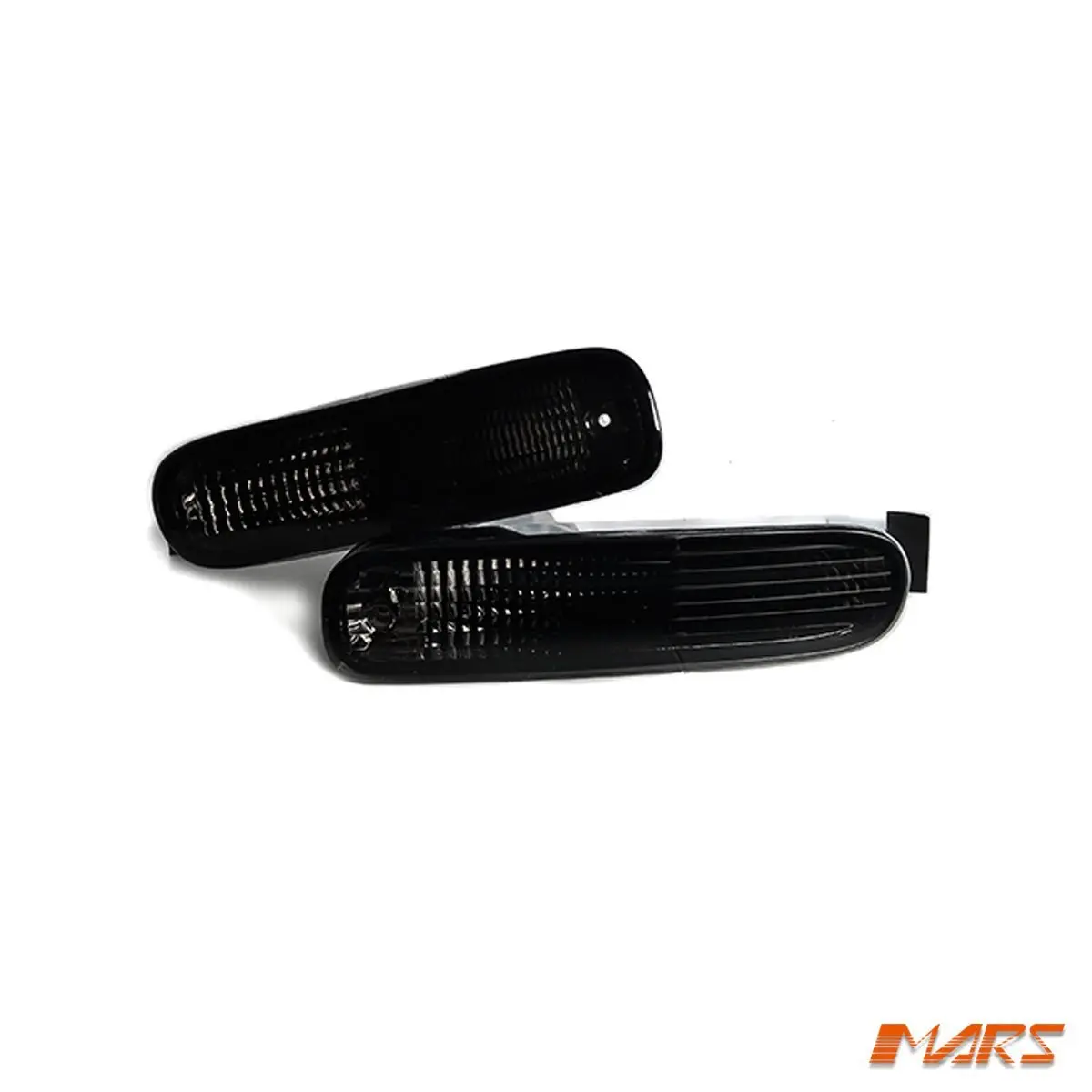 Smoked Bumper Bar Turn Signal Indicator Lights For Nissan 200Sx Silvia S14 1993-1996 1