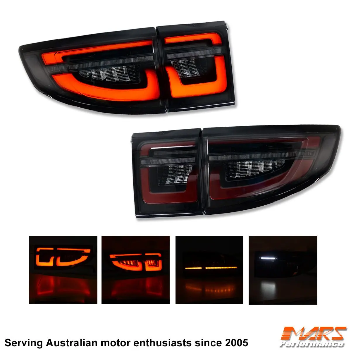 Smoked Full 3D Led 3D Stripe Bar Tail Lights With Sequential Indicator For Land Rover Discovery Sport L550 2015-2019 1