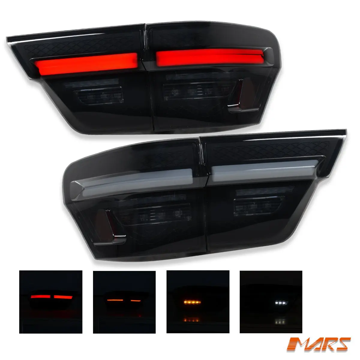 Smoked Full Led Tail Lights For Jeep Grand Cherokee Wk 2011-2013 1
