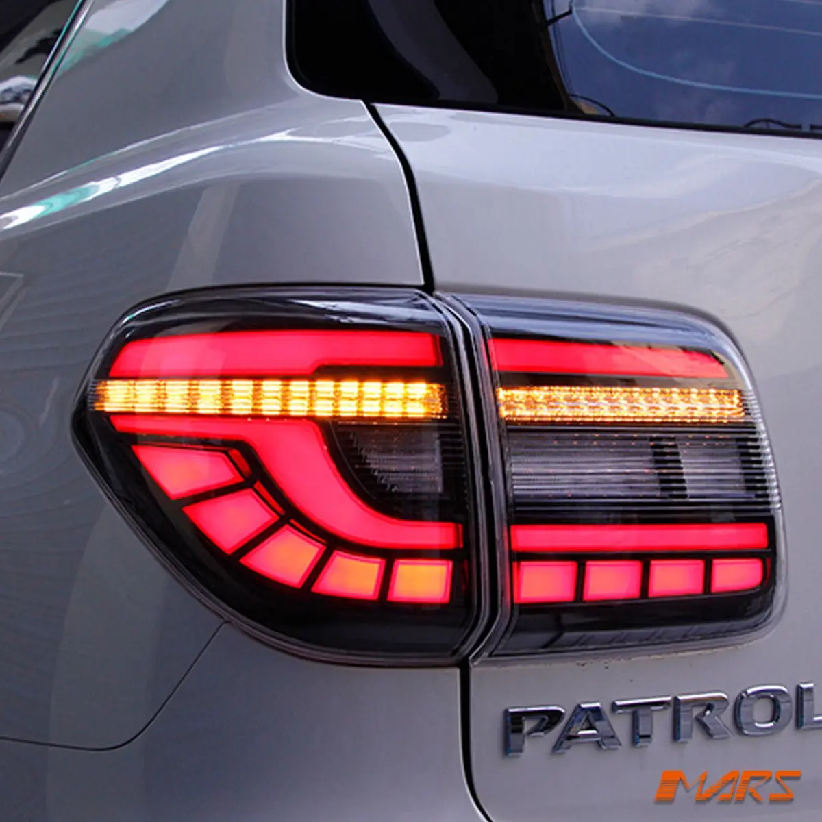 Smoked Full Led Tail Lights With Sequential Indicators For Nissan Patrol Y62 2012-2019 1