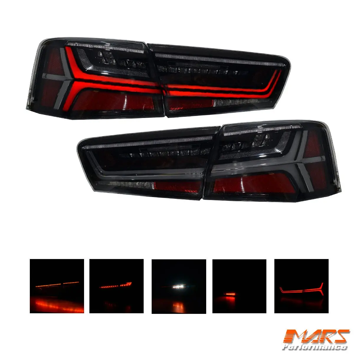 Smoked Full Update Led Tail Lights With Sequential Indicator For Audi A6 S6 C7 11-14 Sedan 1
