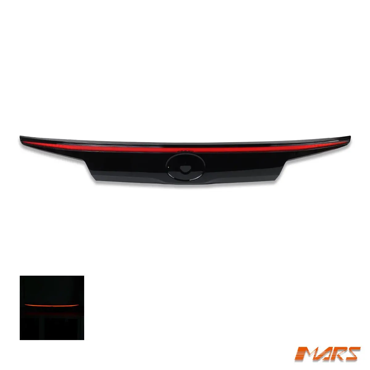 Smoked Led Center Tail Gate Garnish Lamp Taillight For Toyota Alphard 30 Series 2018-2023 1