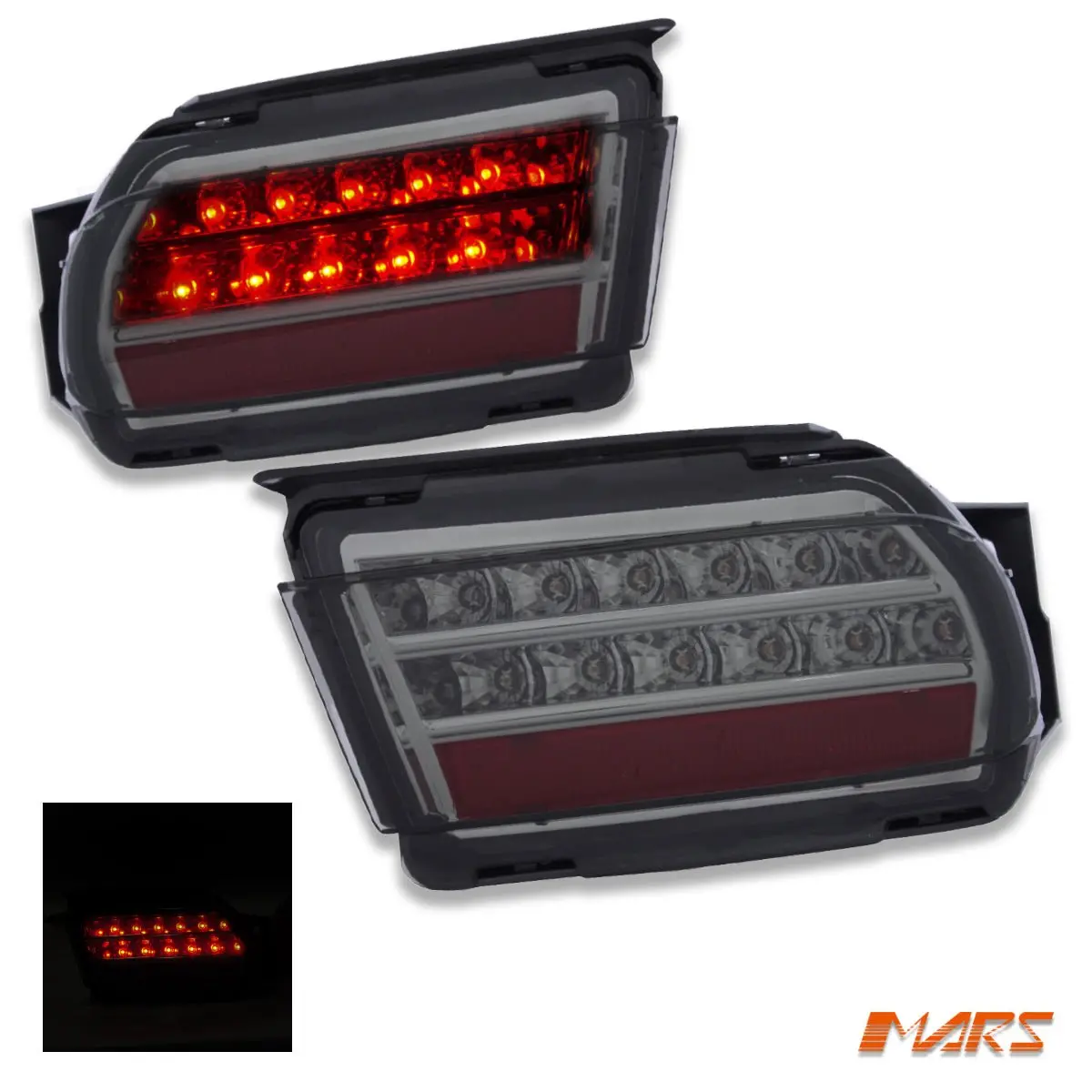 Smoked Led Rear Fog Brake Tail Lights For Toyota Landcruiser Prado 150 Series Fj150 Lc150 2009-2017 1