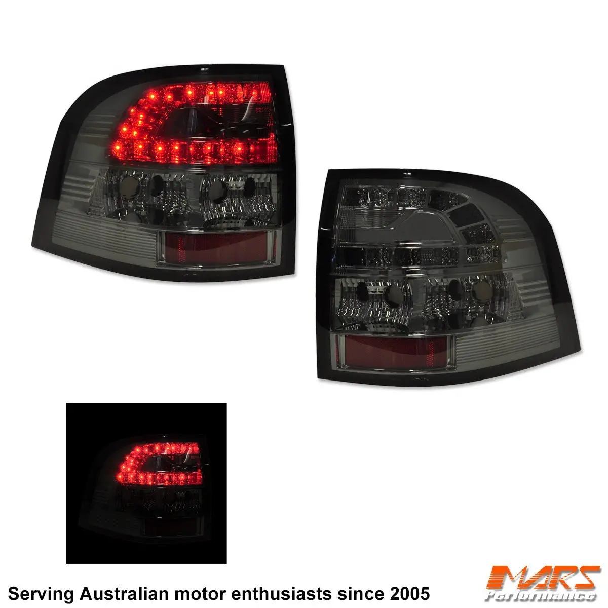 Smoked Led Tail Lights For Holden Commodore Vf Ute Pick Up 2