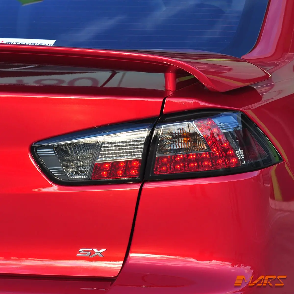 Smoked Led Tail Lights For Mitsubishi Lancer Cj Cf & Evo X Sedan 2007-2018 1