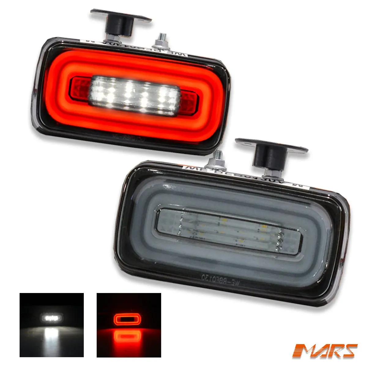Smoked Mansory Style Full Led Rear Fog & Reverse Lights For Mercedes-Benz W463 G-Class 1986-2018 & E55 E63 Amg 1