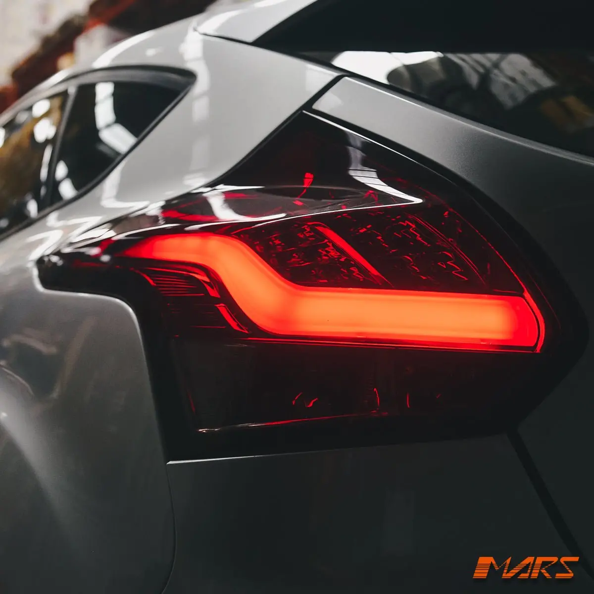 Smoked Red 3D Stripe Bar Led Tail Lights For Ford Focus Lw Hatch 2012-2015 1