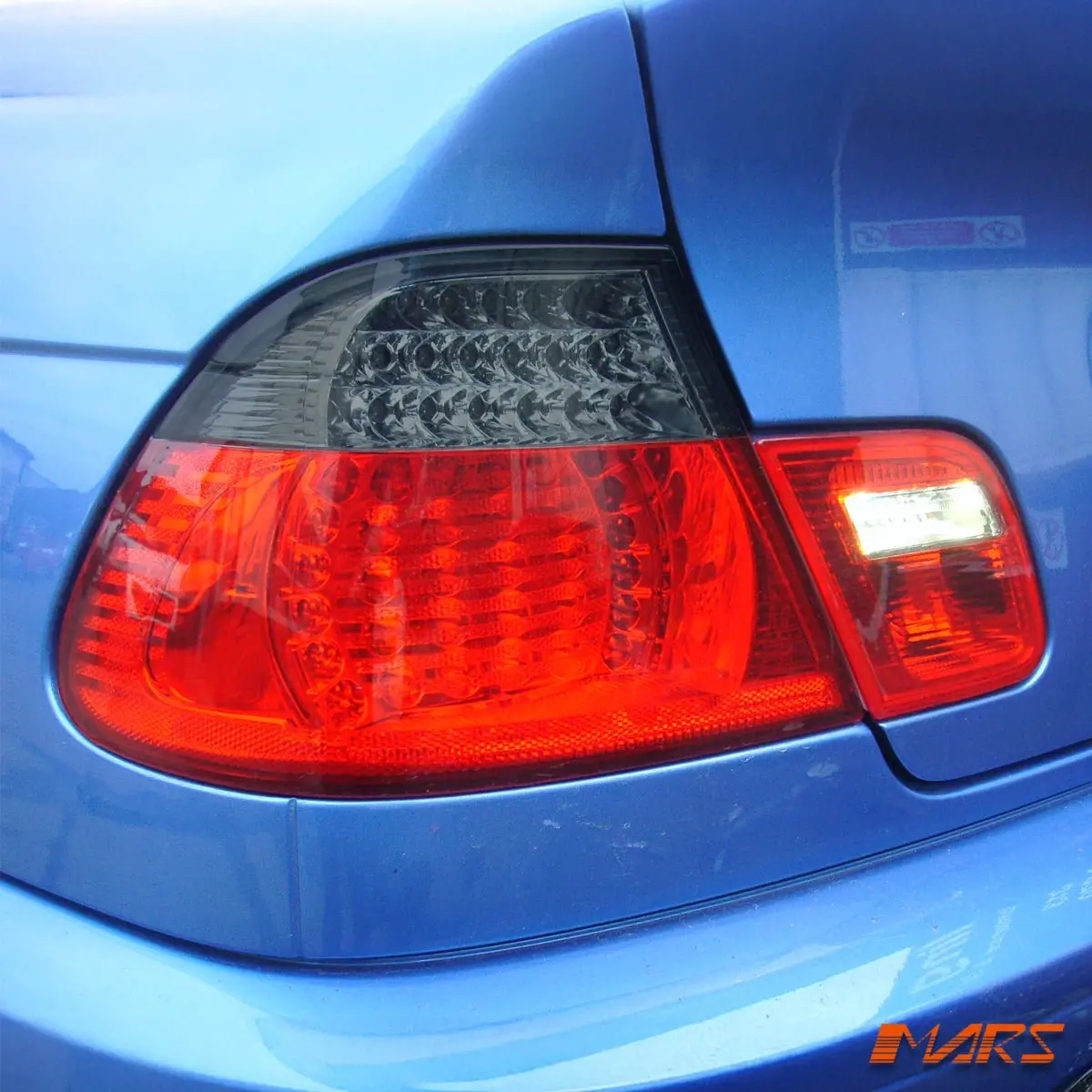 Smoked Red Led Tail Lights For Bmw 3-Series E46 2D Coupe 2003-2005 Lci Update 1