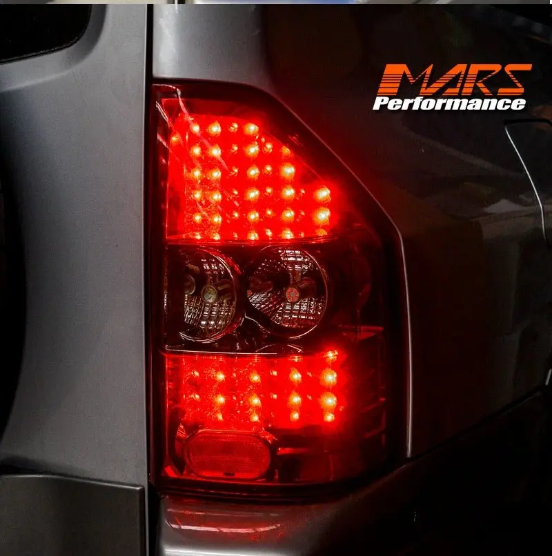 Smoked Red Led Tail Lights For Mitsubishi Pajero Nm Np 2000-2006 1